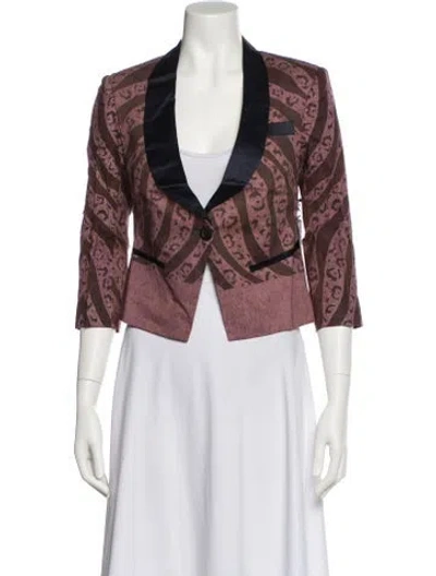 Pre-owned Suno Printed Evening Jacket W/ Tags In Multi