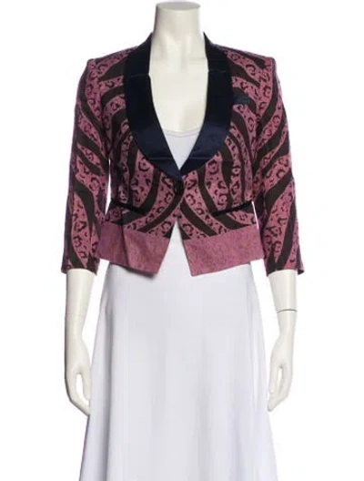 Pre-owned Suno Printed Evening Jacket W/ Tags In Multi