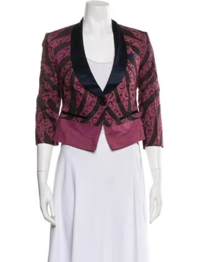 Pre-owned Suno Printed Evening Jacket W/ Tags In Multi