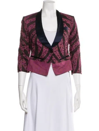 Pre-owned Suno Printed Evening Jacket W/ Tags In Multi