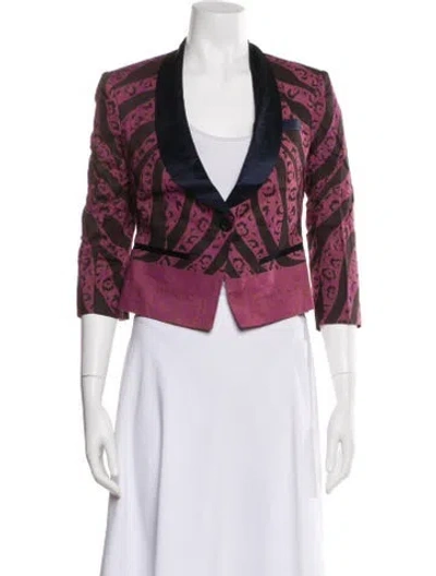 Pre-owned Suno Printed Evening Jacket W/ Tags In Multi