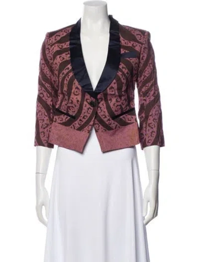 Pre-owned Suno Printed Evening Jacket W/ Tags In Multi