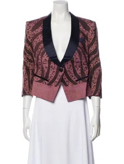 Pre-owned Suno Printed Evening Jacket W/ Tags In Multi