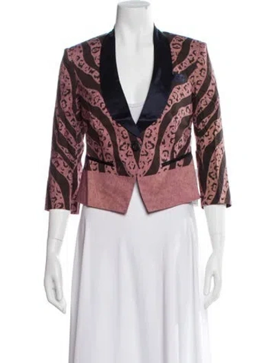 Pre-owned Suno Printed Evening Jacket W/ Tags In Multi