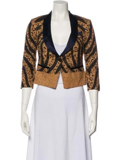 Pre-owned Suno Printed Evening Jacket W/ Tags In Multi