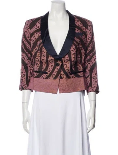 Pre-owned Suno Printed Evening Jacket W/ Tags In Multi