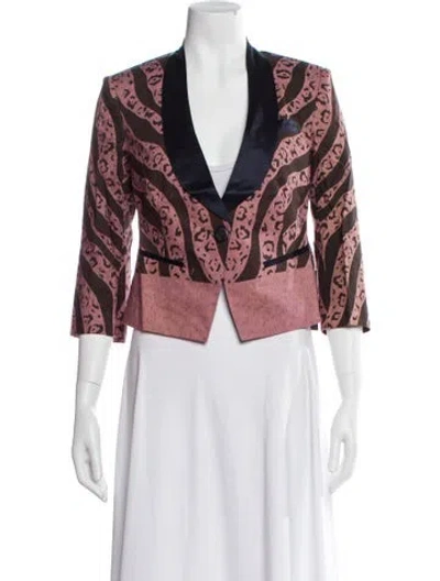 Pre-owned Suno Printed Evening Jacket W/ Tags In Multi