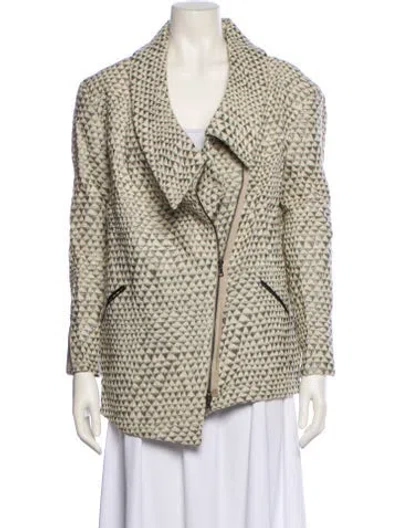 Pre-owned Suno Printed Jacket In Neutral