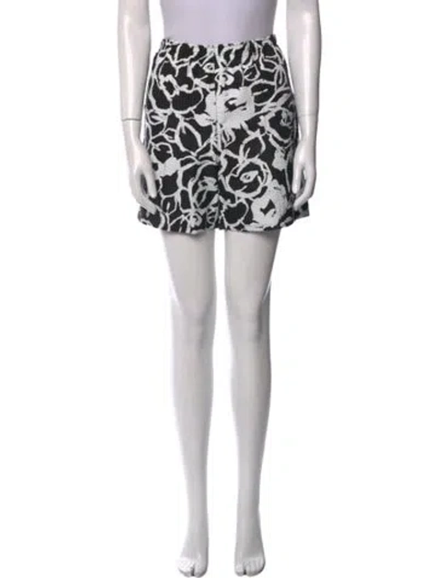 Pre-owned Suno Printed Knee-length Shorts In Black