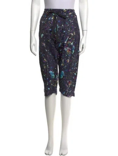 Pre-owned Suno Printed Knee-length Shorts In Blue