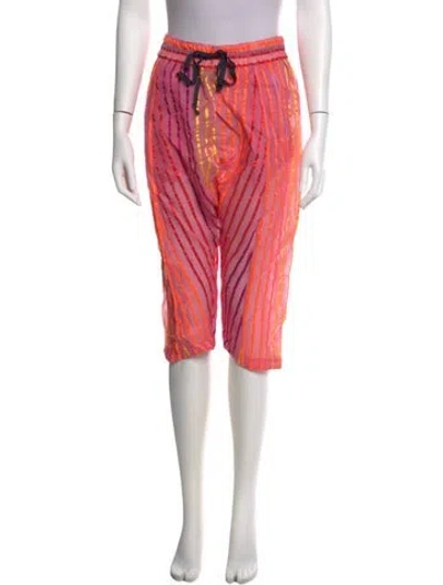 Pre-owned Suno Printed Knee-length Shorts In Pink