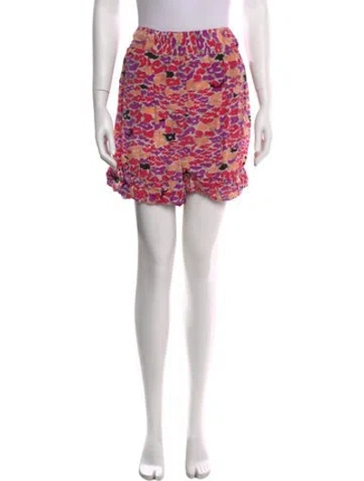 Pre-owned Suno Printed Knee-length Shorts In Pink