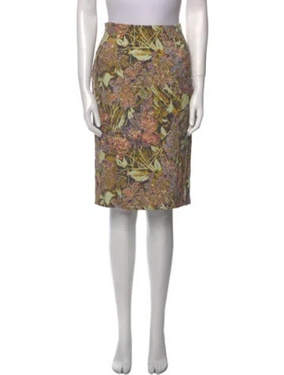 Pre-owned Suno Printed Knee-length Skirt