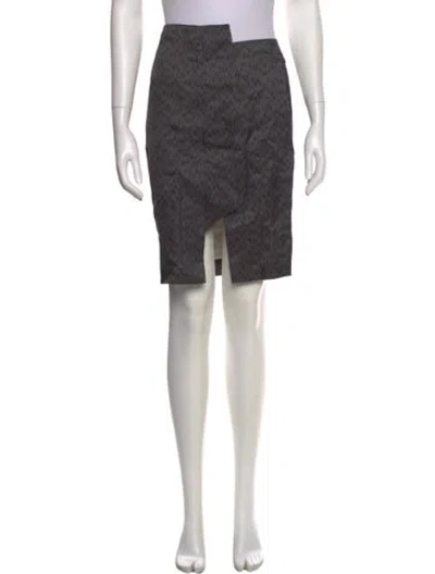 Pre-owned Suno Printed Knee-length Skirt In Gray