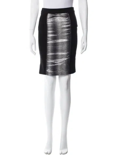 Pre-owned Suno Printed Knee-length Skirt In Gray