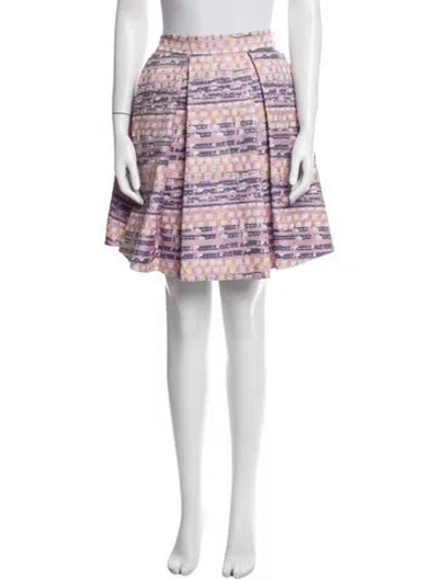 Pre-owned Suno Printed Knee-length Skirt In Multi