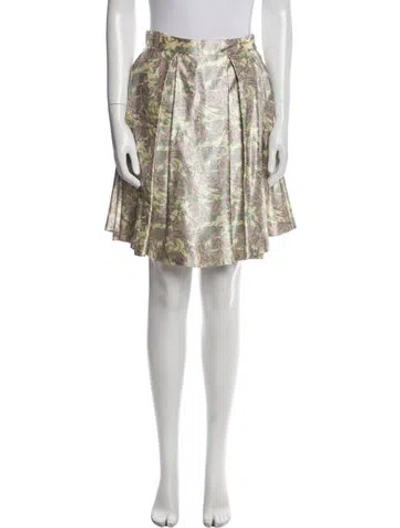 Pre-owned Suno Printed Knee-length Skirt In Neutral