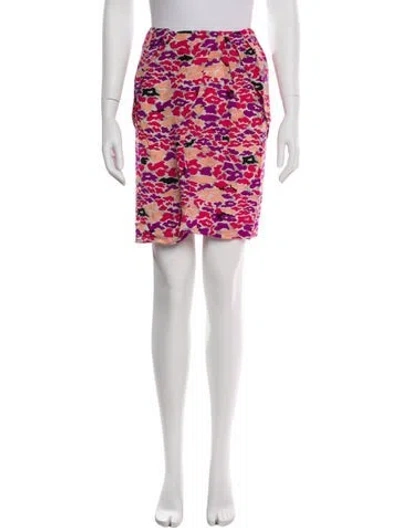 Pre-owned Suno Printed Knee-length Skirt In Purple