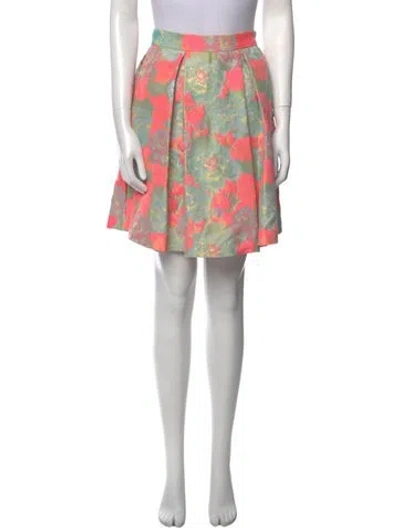 Pre-owned Suno Printed Knee-length Skirt In White