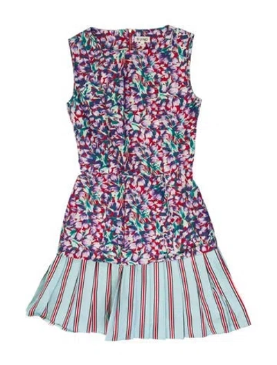 Pre-owned Suno Printed Mini Dress In Multi