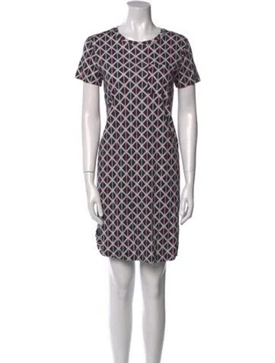 Pre-owned Suno Printed Mini Dress In Multi