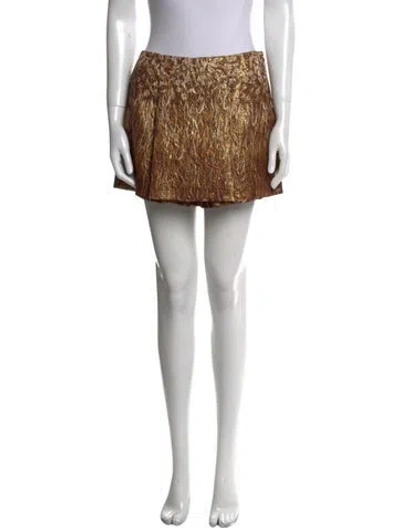 Pre-owned Suno Printed Mini Shorts In Blue