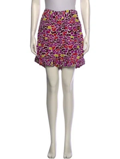 Pre-owned Suno Printed Mini Shorts In Multi