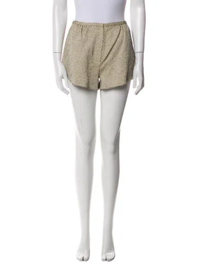 Pre-owned Suno Printed Mini Shorts In Neutral