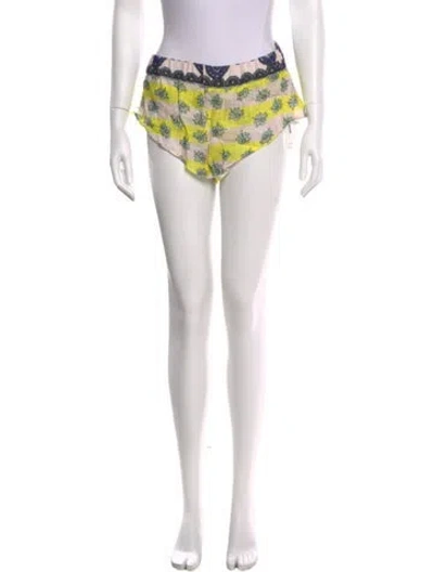 Pre-owned Suno Printed Mini Shorts In Pink