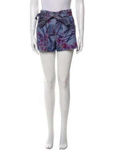 Pre-owned Suno Printed Mini Shorts In Purple