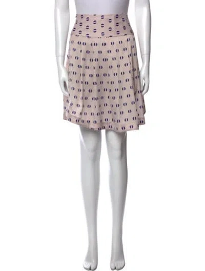Pre-owned Suno Printed Mini Skirt In Multi