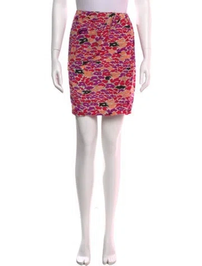 Pre-owned Suno Printed Mini Skirt In Multi