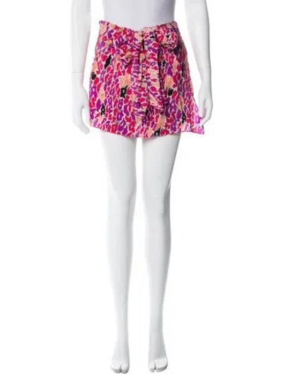 Pre-owned Suno Printed Mini Skirt In Multi