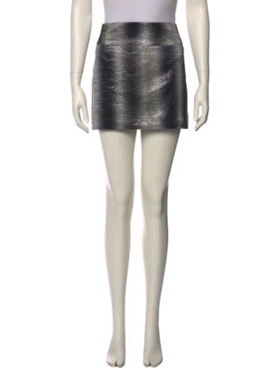 Pre-owned Suno Printed Mini Skirt In Neutral