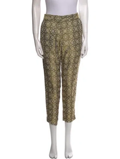 Pre-owned Suno Printed Straight Leg Pants