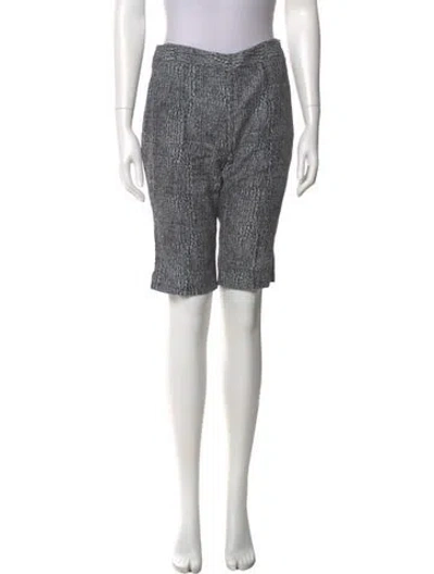 Pre-owned Suno Printed Straight Leg Pants In Silver