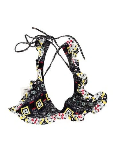 Pre-owned Suno Printed Top In Black