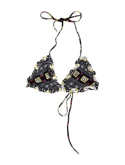 Pre-owned Suno Printed Top In Black