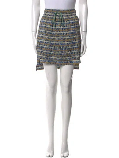 Pre-owned Suno Silk Knee-length Skirt In Blue