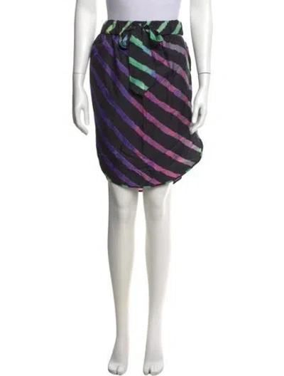 Pre-owned Suno Silk Knee-length Skirt In Multicolor