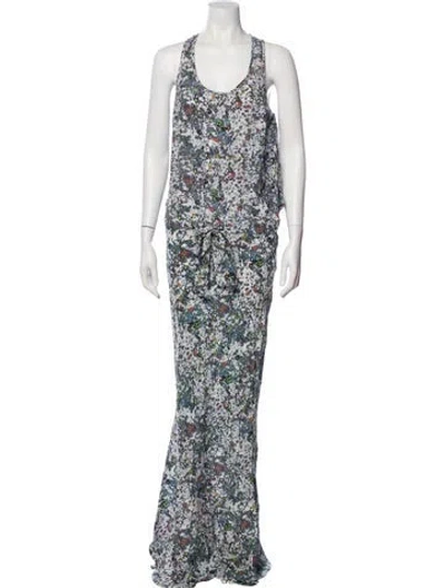 Pre-owned Suno Silk Long Dress W/ Tags In Blue