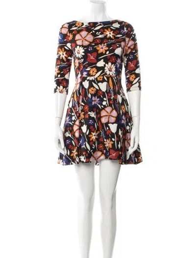 Pre-owned Suno Silk Mini Dress In Black