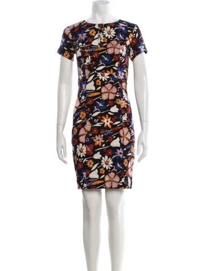 Pre-owned Suno Silk Mini Dress In Black