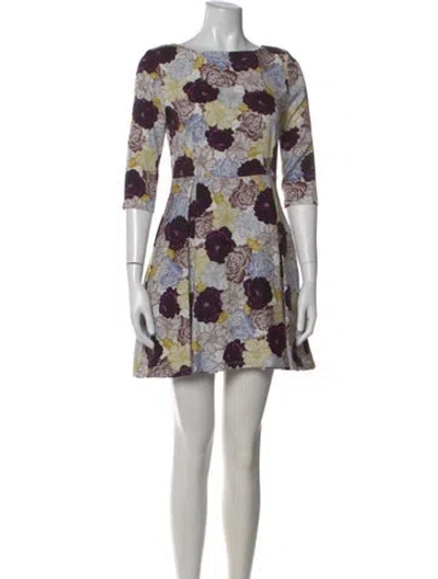Pre-owned Suno Silk Mini Dress In Blue