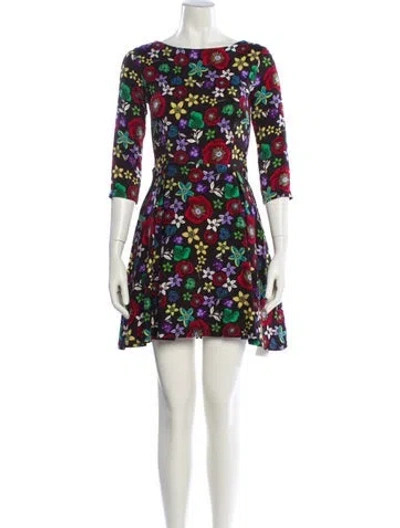Pre-owned Suno Silk Mini Dress In Brown