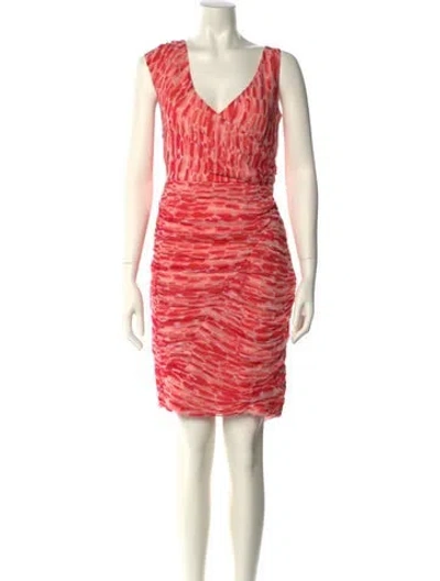Pre-owned Suno Silk Mini Dress In Multi