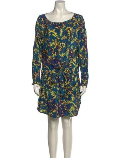 Pre-owned Suno Silk Mini Dress In Multi
