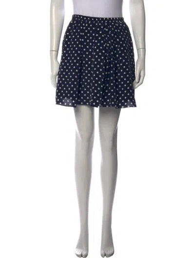 Pre-owned Suno Silk Mini Skirt In Blue