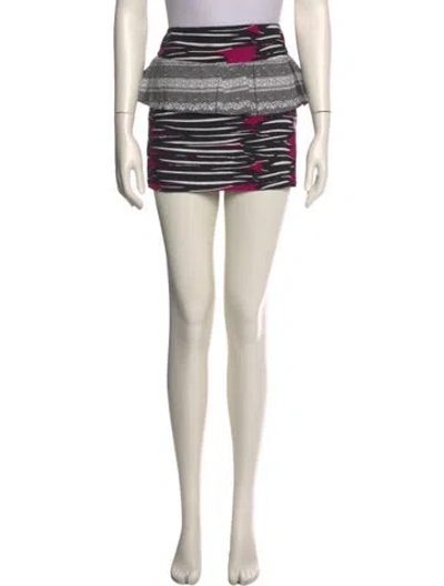 Pre-owned Suno Silk Mini Skirt In Neutral