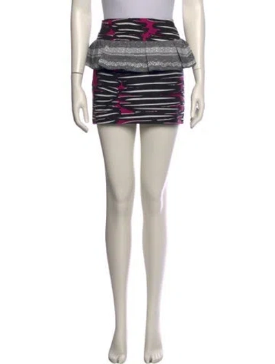 Pre-owned Suno Silk Mini Skirt In Neutral